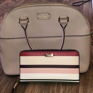 Kate spade cross body purse with matching wallet!